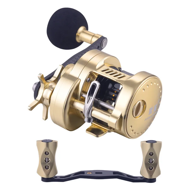 WOEN HG300 All metal Sea fishing wheel Magnetic brake Carbon Crank Iron plate wheel Boat fishing wheel Speed ratio: 5.2:1
WOEN HG300 All metal Sea fishing wheel Magnetic brake Carbon Crank Iron plate wheel Boat fishing wheel Speed ratio: 5.2:1