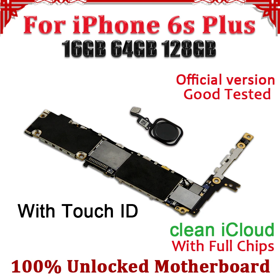 TDHHX For iPhone 6s Plus Motherboard With Black/Gold/White/Pink Touch ID,100% Unlocked Logic Board For iPhone 6s Plus Mainboard
TDHHX For iPhone 6s Plus Motherboard With Black/Gold/White/Pink Touch ID,100% Unlocked Logic Board For iPhone 6s Plus Mainboard
