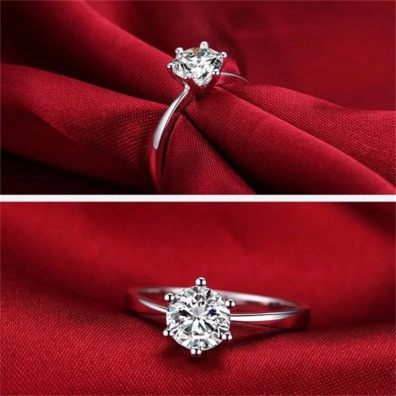 Luxury Brand 100% Real 925 Sterling Silver Jewelry Sets Luxury CZ Diamant Wedding Engagement Bridal Sets For Women African YS052 - Jewelry Sets Fashion Bridal Jewelry Sets Round Wedding Romantic Women Silver Cubic Zirconia 1 pcs ring +1 pcs Necklace + 1 pair Earrings 1263 Jewelry Set for women rings women Silver Jewelry Set for women Gift box Jewelry Set for women Silver Crystal wedding Jewelry Set