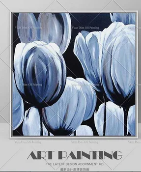High Skills Artist 100%Handpainted Abstract Gray Tulips Flower Oil Painting On Canvas Handmade Painting For Office Decoration
High Skills Artist 100%Handpainted Abstract Gray Tulips Flower Oil Painting On Canvas Handmade Painting For Office Decoration