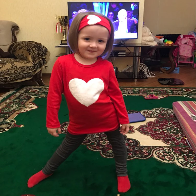 JENYA 3PCS LOVE SET 1pc Hair Band+1pc Shirts+1pc Pants Children's Clothing Set Girls Clothes Suits Pink Red Pink Heart
JENYA 3PCS LOVE SET 1pc Hair Band+1pc Shirts+1pc Pants Children's Clothing Set Girls Clothes Suits Pink Red Pink Heart