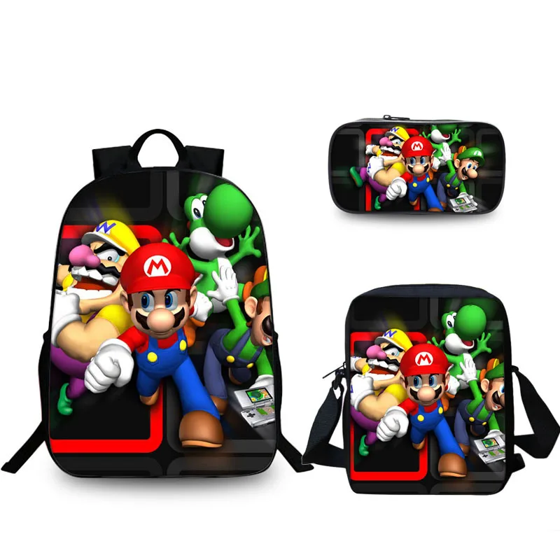 New Suit Game Mario Bros Sonic Printing Kids School Backpack for Teenagers Boys Cartoon Children School Bags Girls Bookbag
New Suit Game Mario Bros Sonic Printing Kids School Backpack for Teenagers Boys Cartoon Children School Bags Girls Bookbag