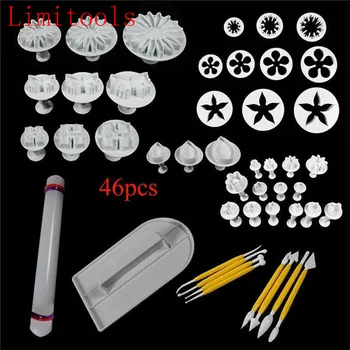 46pc/set Cake Baking Tools Fondant Decorating Modelling Tool Cake Decorating Fondant Icing Plunger Cutters Mold Tools Sugarcraft
46pc/set Cake Baking Tools Fondant Decorating Modelling Tool Cake Decorating Fondant Icing Plunger Cutters Mold Tools Sugarcraft