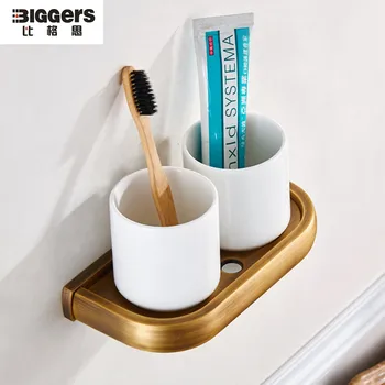 Free shjipping Simple retro toothbrush cup holder antique bronze copper double tumbler holder with ceramic cups
Free shjipping Simple retro toothbrush cup holder antique bronze copper double tumbler holder with ceramic cups