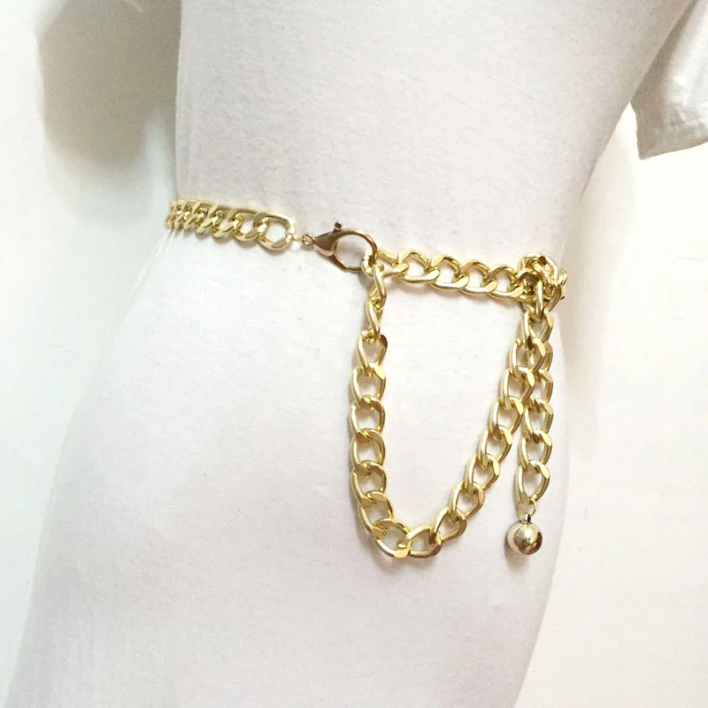 Fashion Metal Waist Chain belts cummerbunds for Women Ladies girls gold color thick punk cool hip hop long Luxury Waistband
Fashion Metal Waist Chain belts cummerbunds for Women Ladies girls gold color thick punk cool hip hop long Luxury Waistband