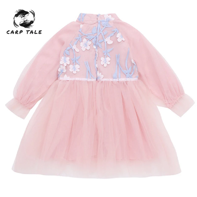 Children's flower girl dress long-sleeved embroidered floral lace dress summer 2019 New girls dress kids dresses for girls
Children's flower girl dress long-sleeved embroidered floral lace dress summer 2019 New girls dress kids dresses for girls