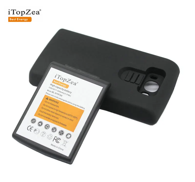 iTopZea 1x 8200mAh G4 BL-51YF Extended Battery With TPU Case For LG G4 H818 VS999 VS986 US991 F500 F500S F500K F500L H810 H815
iTopZea 1x 8200mAh G4 BL-51YF Extended Battery With TPU Case For LG G4 H818 VS999 VS986 US991 F500 F500S F500K F500L H810 H815