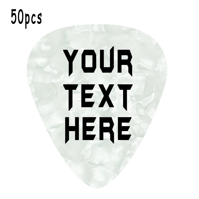 50PCS PACK personalized Add Your Own printed Text Guitar and Bass Pick Customizable Gift pearl white guitar pick plectrum
50PCS PACK personalized Add Your Own printed Text Guitar and Bass Pick Customizable Gift pearl white guitar pick plectrum