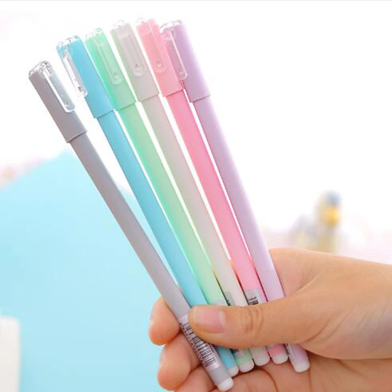 Cute Gel Pen Frosted Plastic Kawaii Pens 0.5mm Lovely Macaron Color Pens For Kids Girls Gift School Writting Korean Stationery
Cute Gel Pen Frosted Plastic Kawaii Pens 0.5mm Lovely Macaron Color Pens For Kids Girls Gift School Writting Korean Stationery