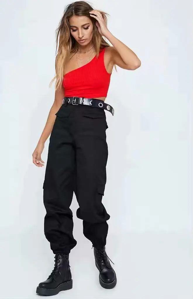 2019 Pants Women's Spring Restoration Wind Loose Leisure Haron Pants Fake Zippers Full Length Black Women Pants
2019 Pants Women's Spring Restoration Wind Loose Leisure Haron Pants Fake Zippers Full Length Black Women Pants