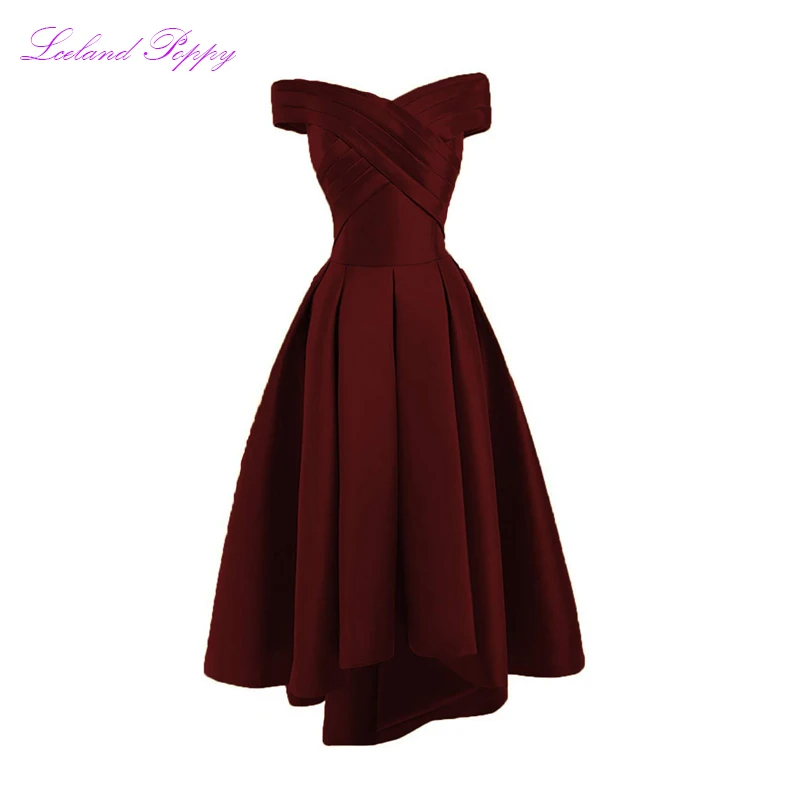 Women's Short A-Line Off the Shoulder Prom Dresses Knee Length High Low Satin Sleeveless Pleated Prom Formal Dresses Lace Up
Women's Short A-Line Off the Shoulder Prom Dresses Knee Length High Low Satin Sleeveless Pleated Prom Formal Dresses Lace Up