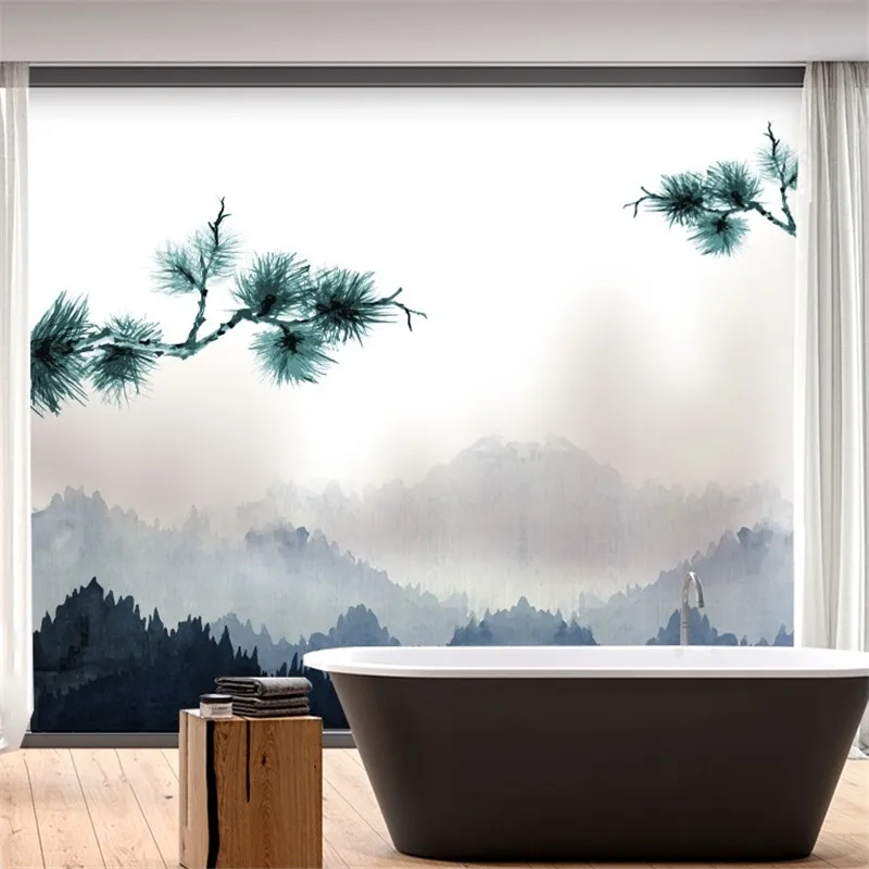 Waterproof Window Film Pine Tree and Green Mountain Home Frosted Opaque Static Privacy Balcony Bathroom Decals Glass Sticker
Waterproof Window Film Pine Tree and Green Mountain Home Frosted Opaque Static Privacy Balcony Bathroom Decals Glass Sticker