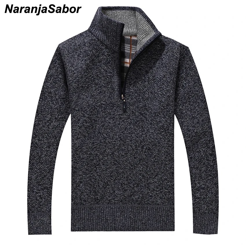 NaranjaSabor 2018 Men's Thick Warm Coats Stand Collar Pullover Jackets Winter Autumn Knitwear Male Fashion Zipper Cardigan N474
NaranjaSabor 2018 Men's Thick Warm Coats Stand Collar Pullover Jackets Winter Autumn Knitwear Male Fashion Zipper Cardigan N474