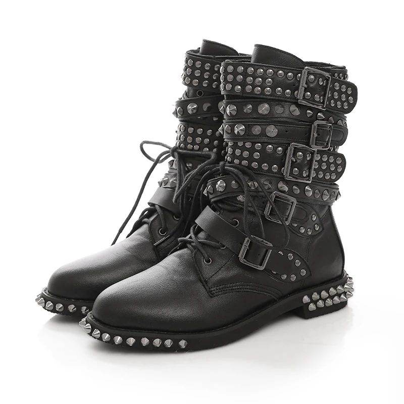 New Fashion Women Ankle Boots Sexy Rivets Nice Round Toe Square Heels Boots Black High-quality Shoes Women US Size 5-10.5
New Fashion Women Ankle Boots Sexy Rivets Nice Round Toe Square Heels Boots Black High-quality Shoes Women US Size 5-10.5