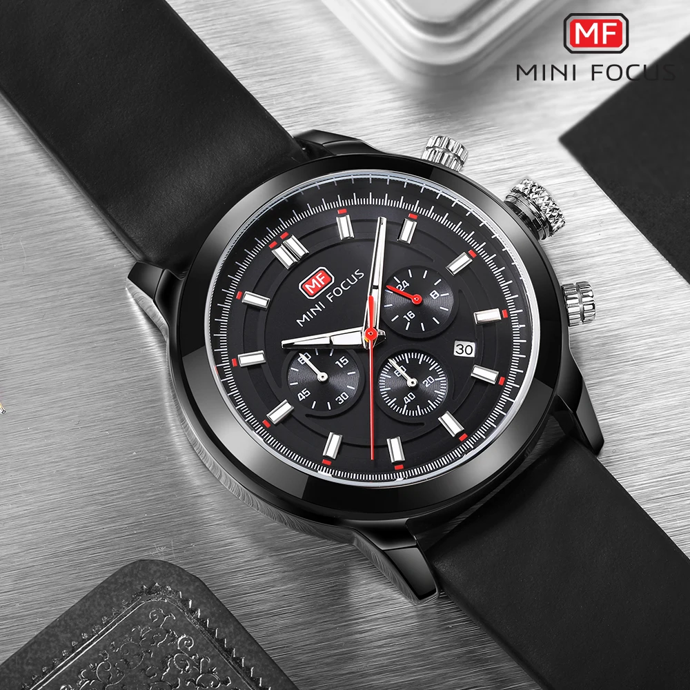 MINI FOCUS Sport Mens Watches Top Brand Luxury Casual Quartz Watch Men Leather Strap Waterproof Dress Chronograph Wristwatches
MINI FOCUS Sport Mens Watches Top Brand Luxury Casual Quartz Watch Men Leather Strap Waterproof Dress Chronograph Wristwatches