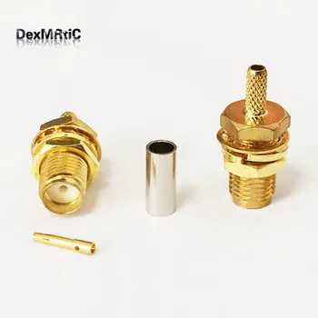 10PCS SMA Crimp Female Bulkhead RF Connector For RG316 RG174 LMR100 Wholesale Wire Connector
10PCS SMA Crimp Female Bulkhead RF Connector For RG316 RG174 LMR100 Wholesale Wire Connector