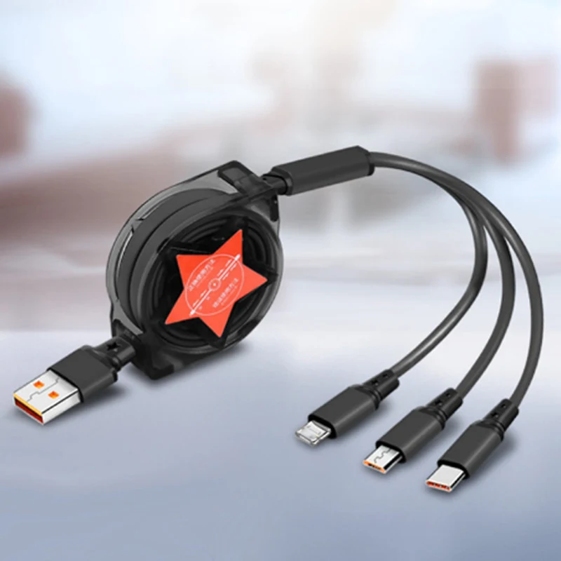 3 in 1 Micro USB Type C Charging Cable for iPhone Samsung Huawei Xiaomi Universal Retractable Data Cable Portable Mini USB Line
3 in 1 Micro USB Type C Charging Cable for iPhone Samsung Huawei Xiaomi Universal Retractable Data Cable Portable Mini USB Line