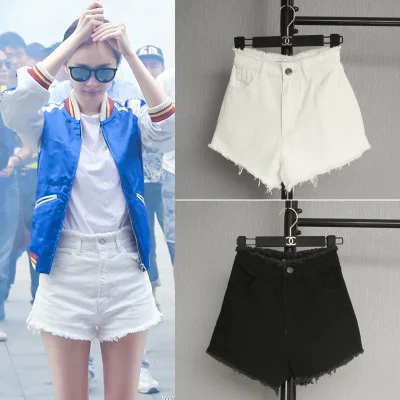 Fashion Summer denim women shorts high waist tassel student Casual Cotton hot Shorts Black/White/blue/dark blue FQF8026#
Fashion Summer denim women shorts high waist tassel student Casual Cotton hot Shorts Black/White/blue/dark blue FQF8026#
