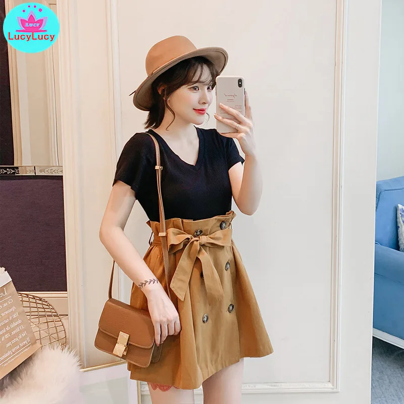 2019 large size women's summer suit jacket + waist skirt slim slimming two-piece fat sister Knee-Length Regular
2019 large size women's summer suit jacket + waist skirt slim slimming two-piece fat sister Knee-Length Regular