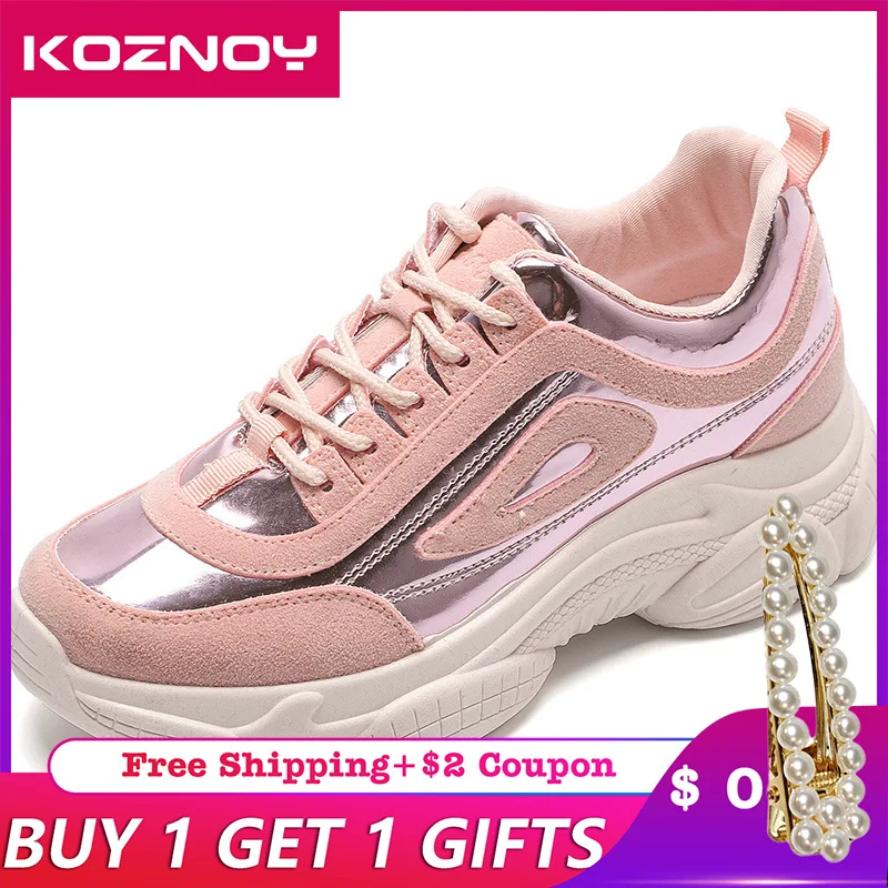 Koznoy Sneakers Women 2019 Laser Mosaic Bright White Shoe Dropshipping Thick Bottom Leisure Fashion Breathable Women Shoes
Koznoy Sneakers Women 2019 Laser Mosaic Bright White Shoe Dropshipping Thick Bottom Leisure Fashion Breathable Women Shoes