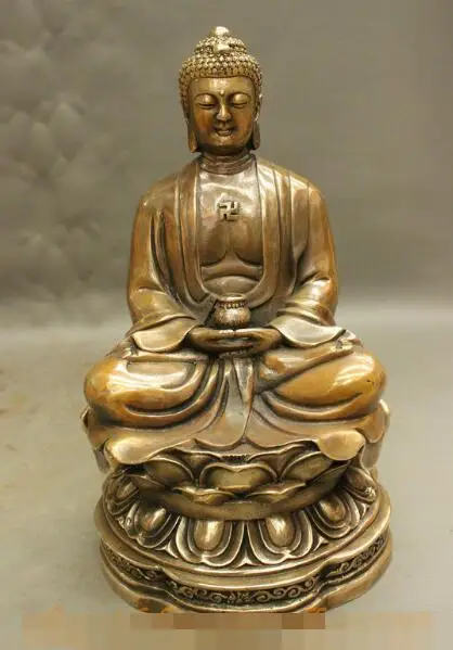S06671 10" Folk Chinese Bronze Buddhism Shakyamuni Sakyamuni Bowl Lotus Seat Statue discount 30% (C0324)
S06671 10" Folk Chinese Bronze Buddhism Shakyamuni Sakyamuni Bowl Lotus Seat Statue discount 30% (C0324)