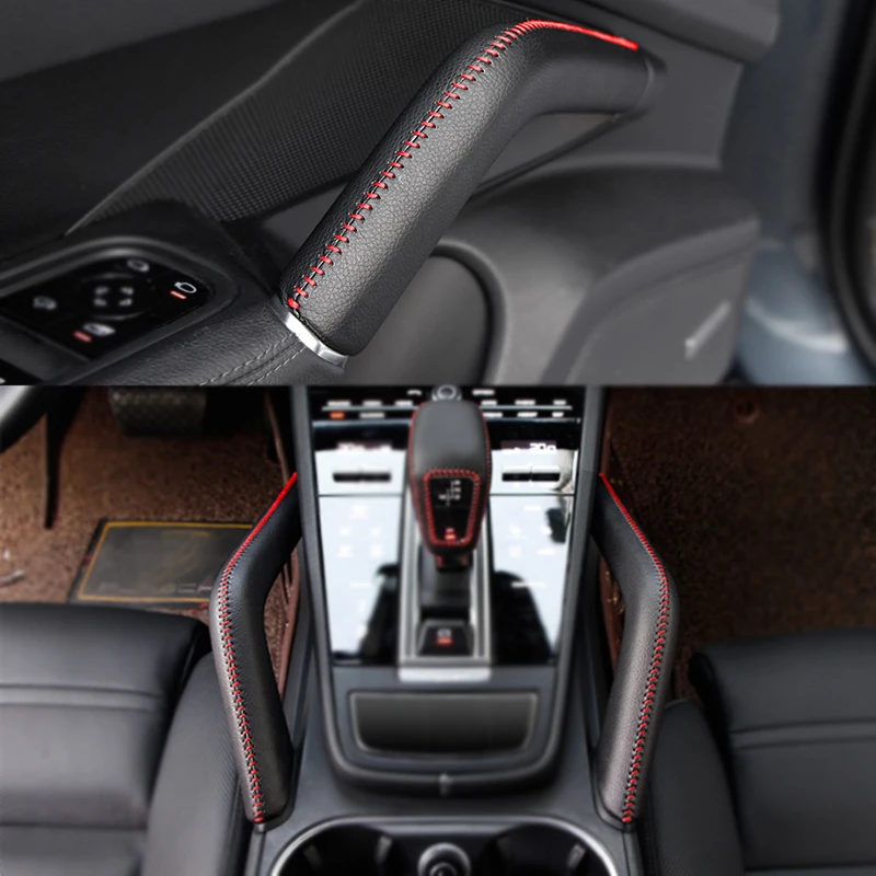 Red Center Floor Consoles Fit For Porsche Cayenne 2011