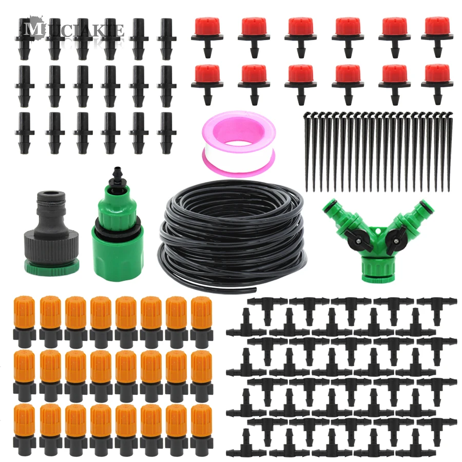 MUCIAKIE 30M DIY Automatic Micro Drip Irrigation Spray System Water Irrigation Kit Set with Adjustable Dripper Plant Garden Tool
MUCIAKIE 30M DIY Automatic Micro Drip Irrigation Spray System Water Irrigation Kit Set with Adjustable Dripper Plant Garden Tool