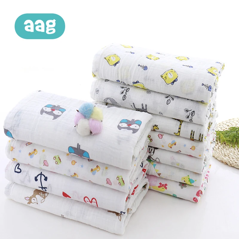 AAG 1.2*1.1m Muslin Baby Bath Gauze Double Layer Swaddle Bath Towel Wrap Towel Stroller Blanket Water Absorption Beach Towel 20
AAG 1.2*1.1m Muslin Baby Bath Gauze Double Layer Swaddle Bath Towel Wrap Towel Stroller Blanket Water Absorption Beach Towel 20