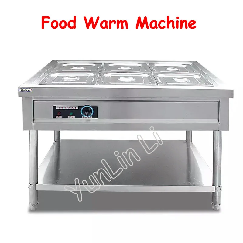6 Basins Food Warmer Machine 220V Desktop Electric Thermal Soup Pool Warmer Soup Stove Insulation Machine
6 Basins Food Warmer Machine 220V Desktop Electric Thermal Soup Pool Warmer Soup Stove Insulation Machine