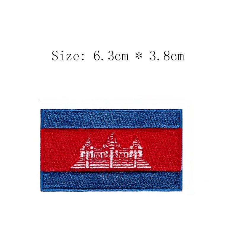Cambodia embroidery flag patch Phnom Penh city emblem shipping for Motorcycle Jacket coat Wholesale iron sew right chest
Cambodia embroidery flag patch Phnom Penh city emblem shipping for Motorcycle Jacket coat Wholesale iron sew right chest