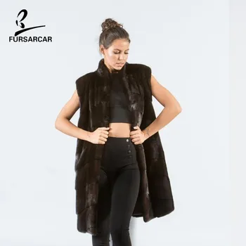 FURSARCAR 2019 Fashion Luxury Women New Brown Real Natural Mink Fur Winter Vest For Female Genuine Full Pelt Real Fur Gilet Lady
FURSARCAR 2019 Fashion Luxury Women New Brown Real Natural Mink Fur Winter Vest For Female Genuine Full Pelt Real Fur Gilet Lady