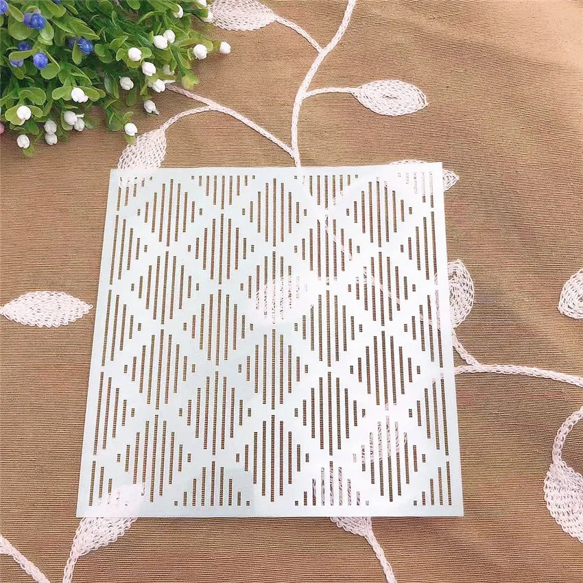 Line diamond scrapbook stencils spray plastic mold shield DIY cake hollow Embellishment printing lace ruler valentine
Line diamond scrapbook stencils spray plastic mold shield DIY cake hollow Embellishment printing lace ruler valentine