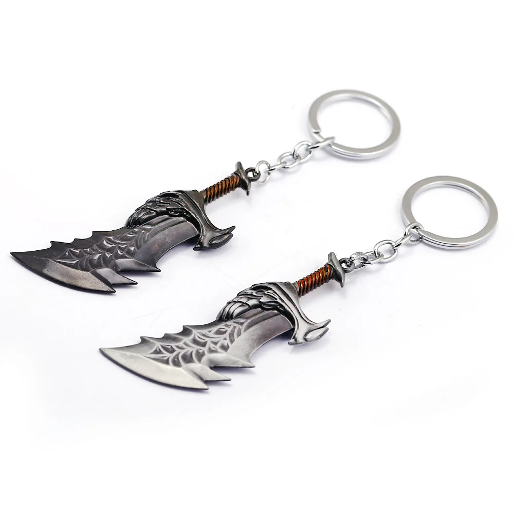 God Of War Keychain Kratos 4 Axe Pendants Weapon Holder Metal Keyring KRATOS Weapon Blades of Chaos Accessory
God Of War Keychain Kratos 4 Axe Pendants Weapon Holder Metal Keyring KRATOS Weapon Blades of Chaos Accessory
