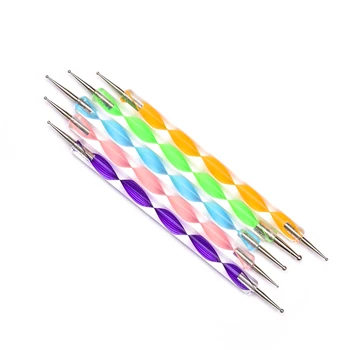 5Pcs 2 Way Nail Art Dotting Pen Crystal Handle Gel Nail Polish Drawing Pencil Manicure Nail Art Tool Set
5Pcs 2 Way Nail Art Dotting Pen Crystal Handle Gel Nail Polish Drawing Pencil Manicure Nail Art Tool Set