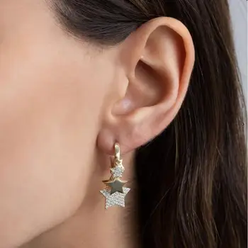 5 pcs star charm dangle drop earring gold silver color elegance gorgeous European women fashion jewelry
5 pcs star charm dangle drop earring gold silver color elegance gorgeous European women fashion jewelry