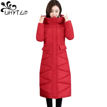 UHYTGF Winter Female Long Jacket New Winter Coat Down Cotton Hooded Thicken Warm Coats Woman Parka Down Jacket Women Coats 601
UHYTGF Winter Female Long Jacket New Winter Coat Down Cotton Hooded Thicken Warm Coats Woman Parka Down Jacket Women Coats 601