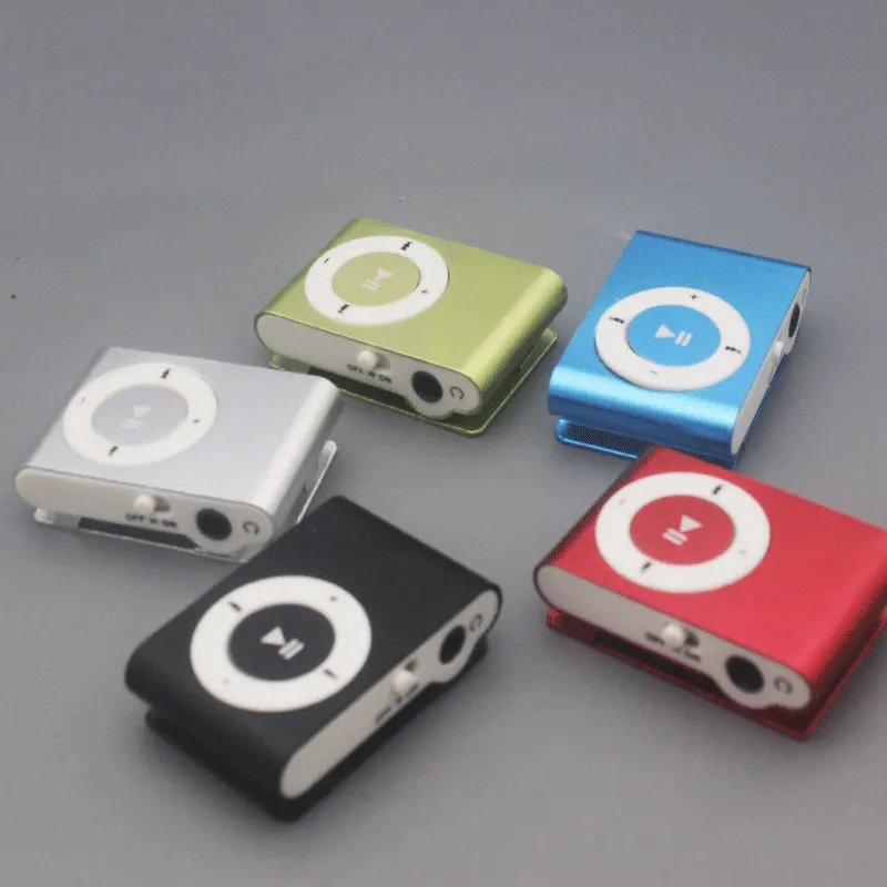 Металлический USB MP3 музыкальный медиаплеер Поддержка 32 ГБ Micro SD TF карта Мини Клип