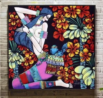Modern rich-color painting is a special folk art style with ethnic flavor of Yunnan hand painted Oil paintings S-01
Modern rich-color painting is a special folk art style with ethnic flavor of Yunnan hand painted Oil paintings S-01