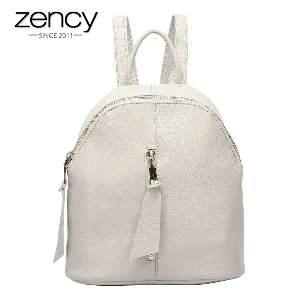 Zency Beige Women Backpack 100% Real Cowhide Leather Schoolbag For Girls Daily Casual Travel Bags Black Small Knapsack
Zency Beige Women Backpack 100% Real Cowhide Leather Schoolbag For Girls Daily Casual Travel Bags Black Small Knapsack