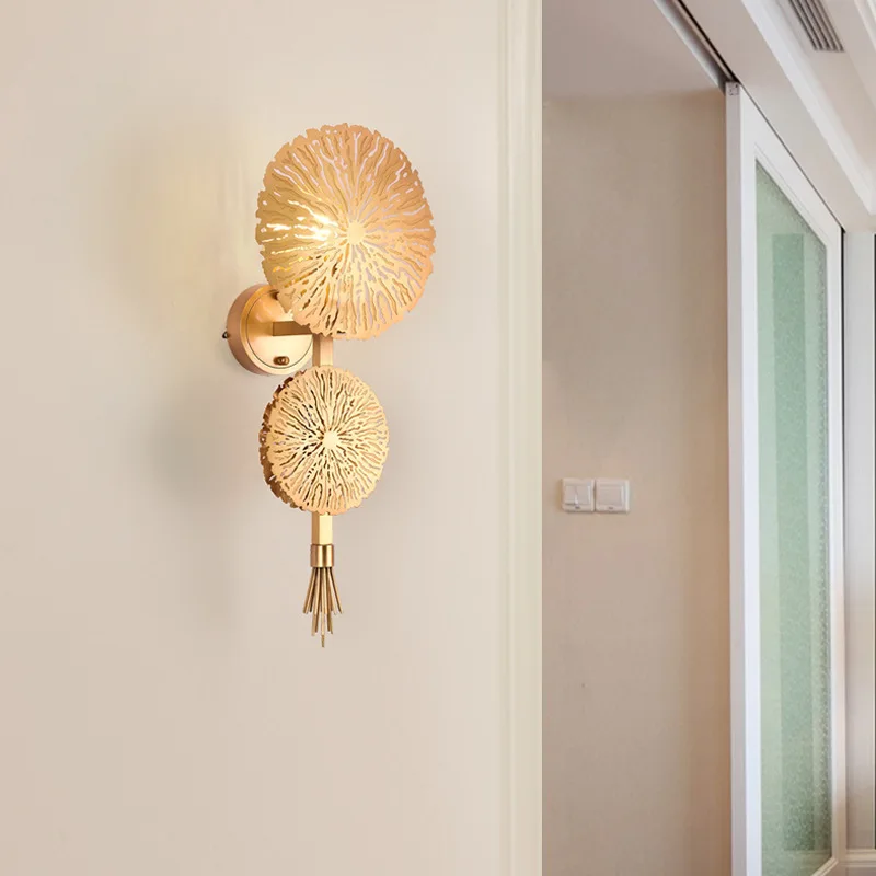 Nordic Modern Bedroom Bedside Indoor Copper LED Wall Lamp Aisle Stairs Household Living Room Home Decor LED Wall Light Fixtures
Nordic Modern Bedroom Bedside Indoor Copper LED Wall Lamp Aisle Stairs Household Living Room Home Decor LED Wall Light Fixtures
