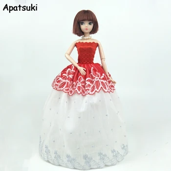White Red Flower Floral Fashion Doll Dress For Barbie Doll Clothes Party Gown For Barbie Dollhouse Outfits 1/6 Doll Accessories
White Red Flower Floral Fashion Doll Dress For Barbie Doll Clothes Party Gown For Barbie Dollhouse Outfits 1/6 Doll Accessories