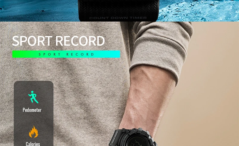 SKMEI Men Watch Sport Altimeter Pressure Thermomet Weather Pedometer Calories Compass Multifunction LED Digit Wrist Watches Men SKMEI Men Watch Sport Altimeter Pressure Thermomet Weather Pedometer Calories Compass Multifunction LED Digit Wrist Watches Men