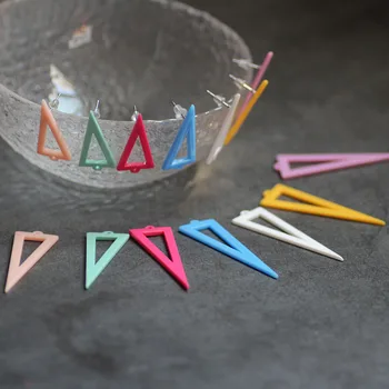 5 pairs candy color Hollow triangle Earrings Drop bling Ear Studs Connector Posts Pins Base Settings Jewelry Making handmade DIY
5 pairs candy color Hollow triangle Earrings Drop bling Ear Studs Connector Posts Pins Base Settings Jewelry Making handmade DIY
