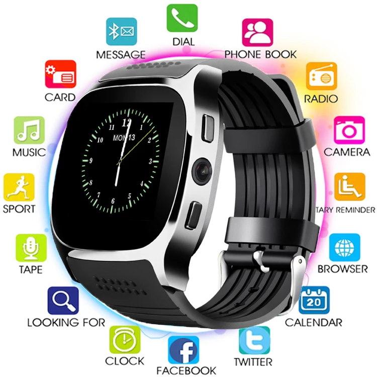 New Smartwatch Intelligent Bluetooth Sport Smart Watch T8 Pedometer For Phone Android Wrist Watch Support SIM TF Card Call
New Smartwatch Intelligent Bluetooth Sport Smart Watch T8 Pedometer For Phone Android Wrist Watch Support SIM TF Card Call