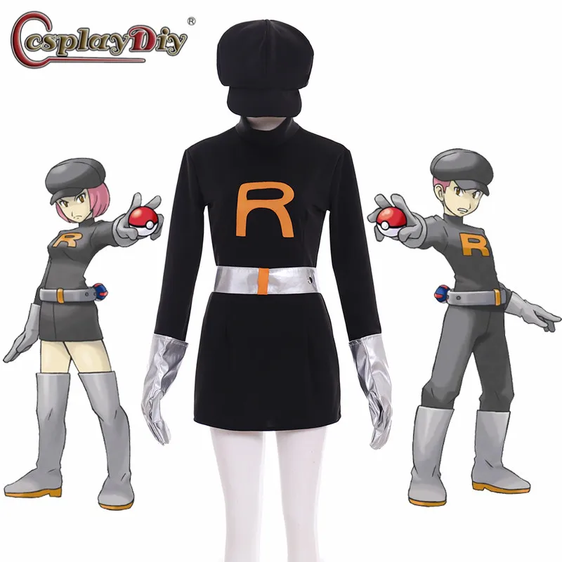 CosplayDiy Pocket Monster Cosplay Costume Pokemon Rocket Team Cosplay Costume Black Suit With Hat For Man Women Custom Made
CosplayDiy Pocket Monster Cosplay Costume Pokemon Rocket Team Cosplay Costume Black Suit With Hat For Man Women Custom Made