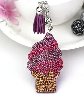 10pcs/lot Handmade Ice cream Shape Keychains Alloy Leather Tassel Car Keyring With Rhinestone ice cream key ring
10pcs/lot Handmade Ice cream Shape Keychains Alloy Leather Tassel Car Keyring With Rhinestone ice cream key ring