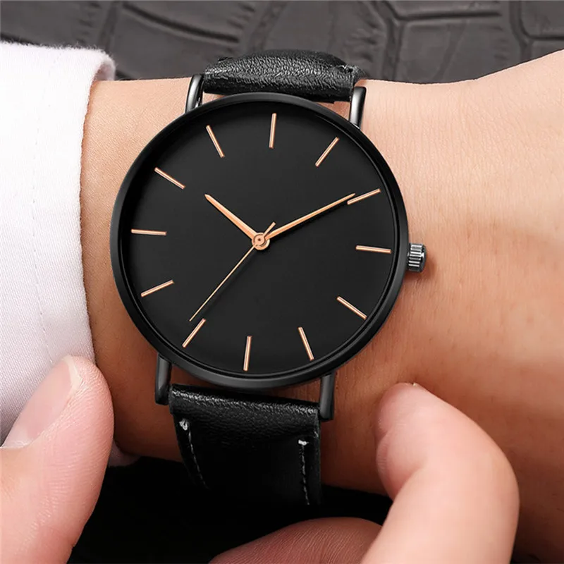 Relogio Masculino Для мужчин s часы лучший бренд класса люкс ультра-тонкие наручные для