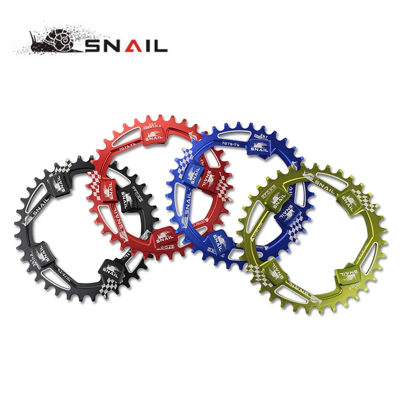 SNAIL 104BCD Oval Round 32T 34T 36T 38T Bicycle Chainring Chainwheel MTB Bike Single Speed With Crankset Nut
SNAIL 104BCD Oval Round 32T 34T 36T 38T Bicycle Chainring Chainwheel MTB Bike Single Speed With Crankset Nut