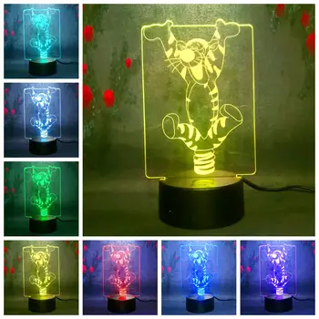 Cartoon Bouncing Tigger 3D LED multicolor Night Light 7 Color Change Illusion USB Desk Lamp Child Christmas Gift Home Decor
Cartoon Bouncing Tigger 3D LED multicolor Night Light 7 Color Change Illusion USB Desk Lamp Child Christmas Gift Home Decor