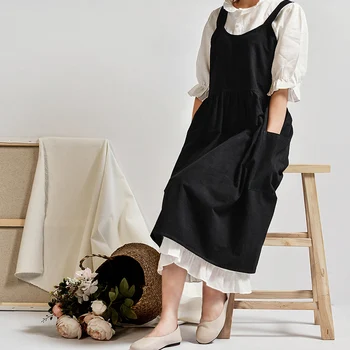 Medieval Washed cotton linen Kitchen Apron For Cooking Baking Flower Shop Ruffles work clean apron for woman uniform lady Dress
Medieval Washed cotton linen Kitchen Apron For Cooking Baking Flower Shop Ruffles work clean apron for woman uniform lady Dress